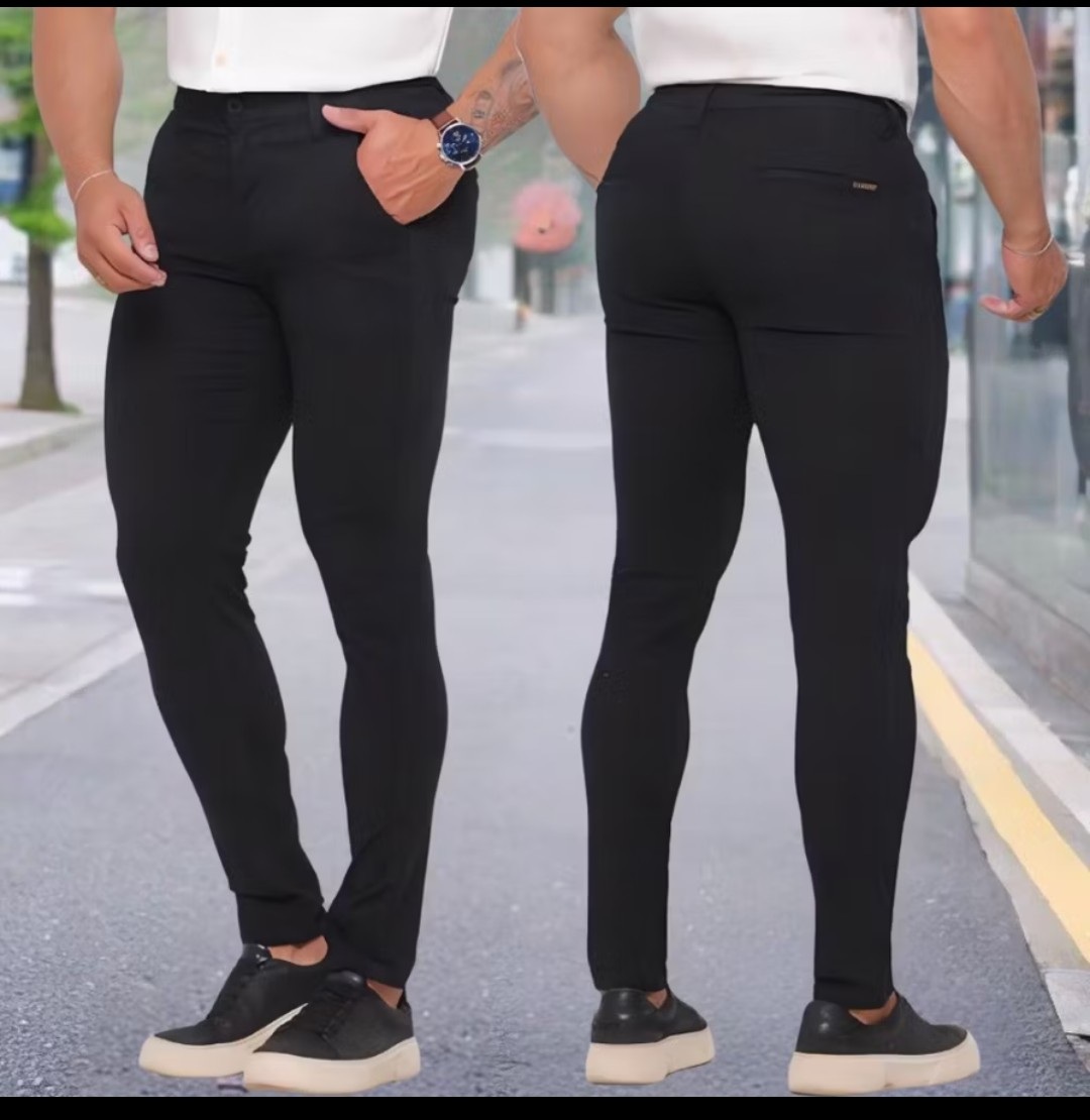 Calça Masculina de Sarja Acetinada