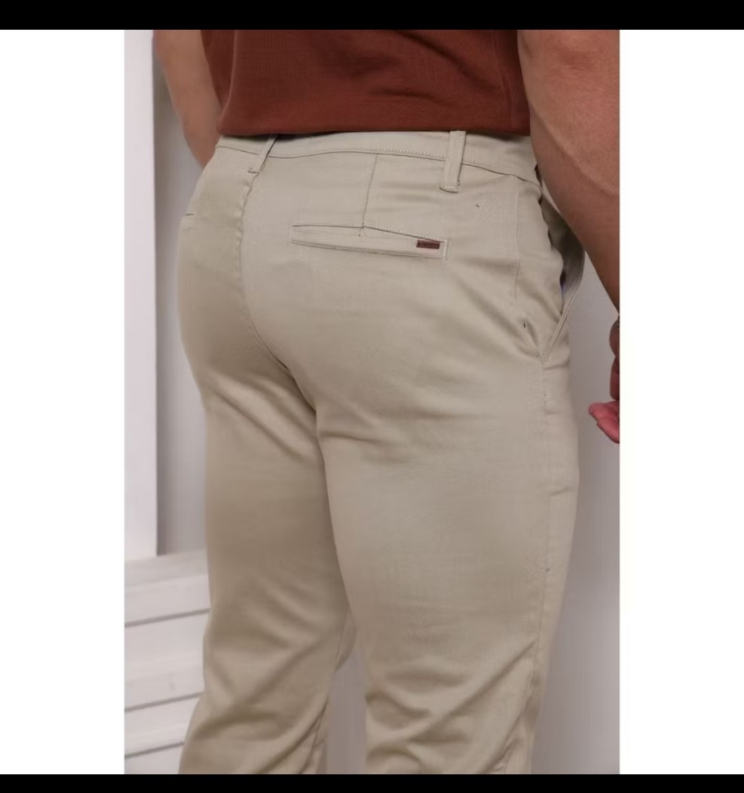Calça Masculina de Sarja Acetinada