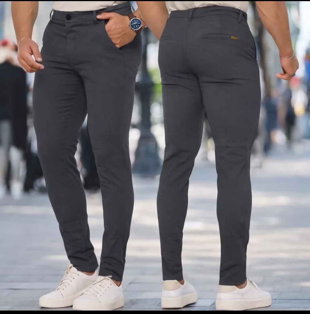 Calça Masculina de Sarja Acetinada