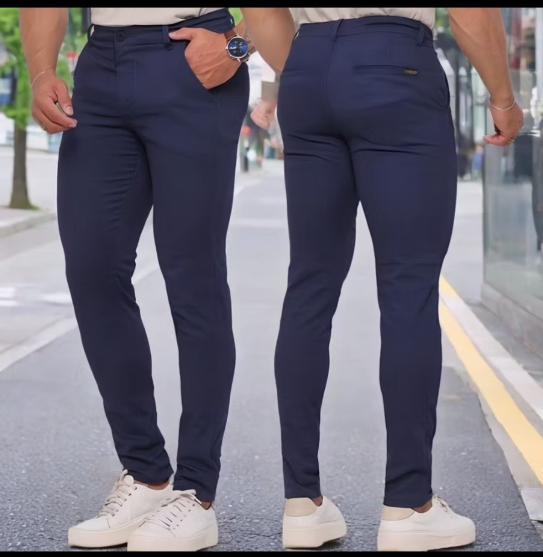 Calça Masculina de Sarja Acetinada