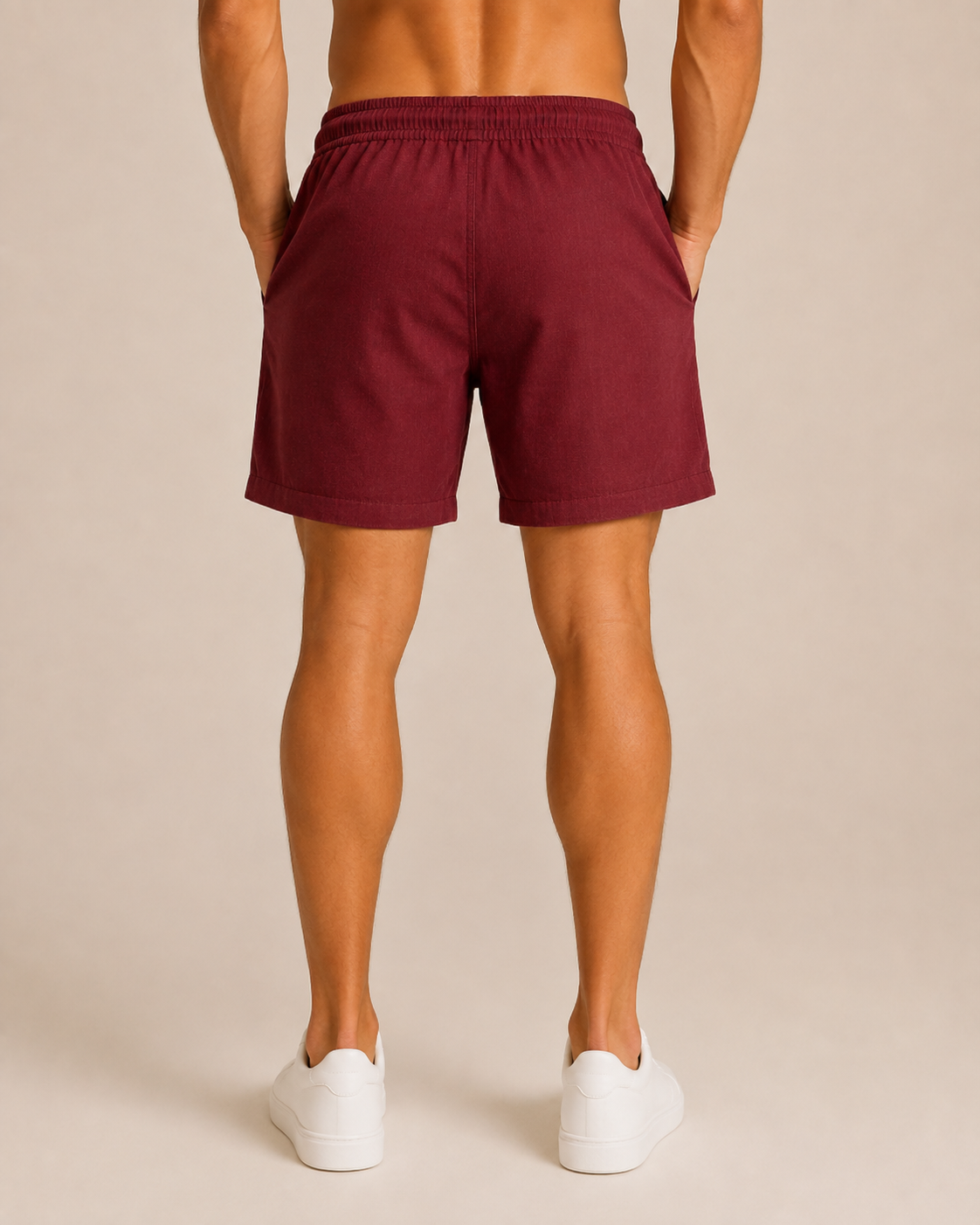 Short Masculino de Linho Premium com Cós Elástico