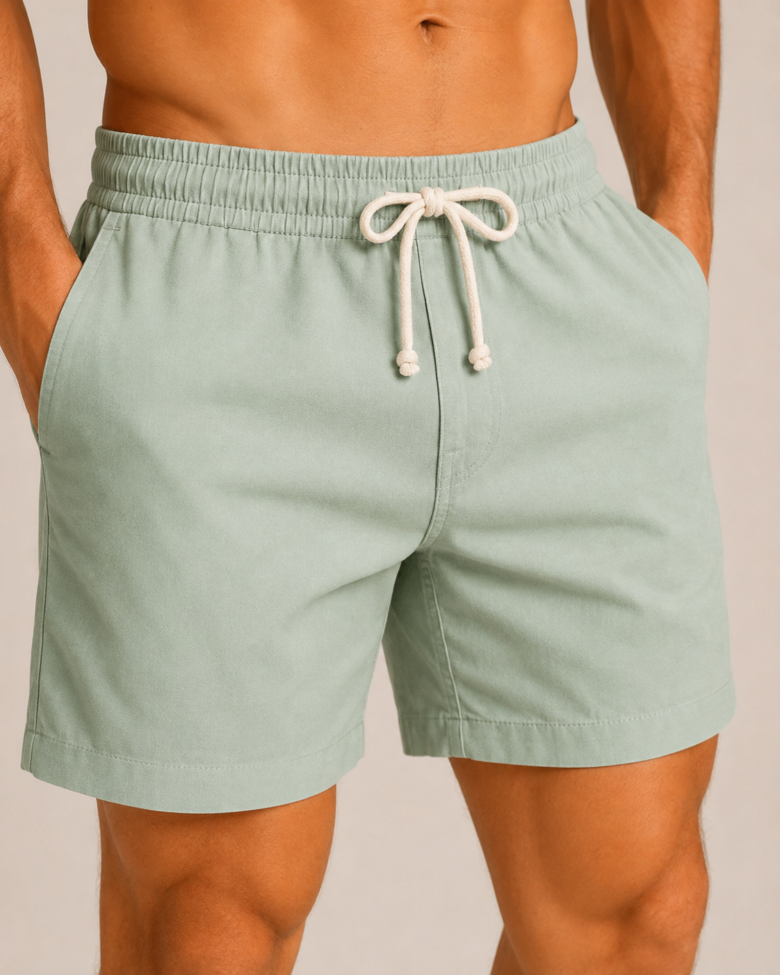 Short Masculino de Linho Premium com Cós Elástico