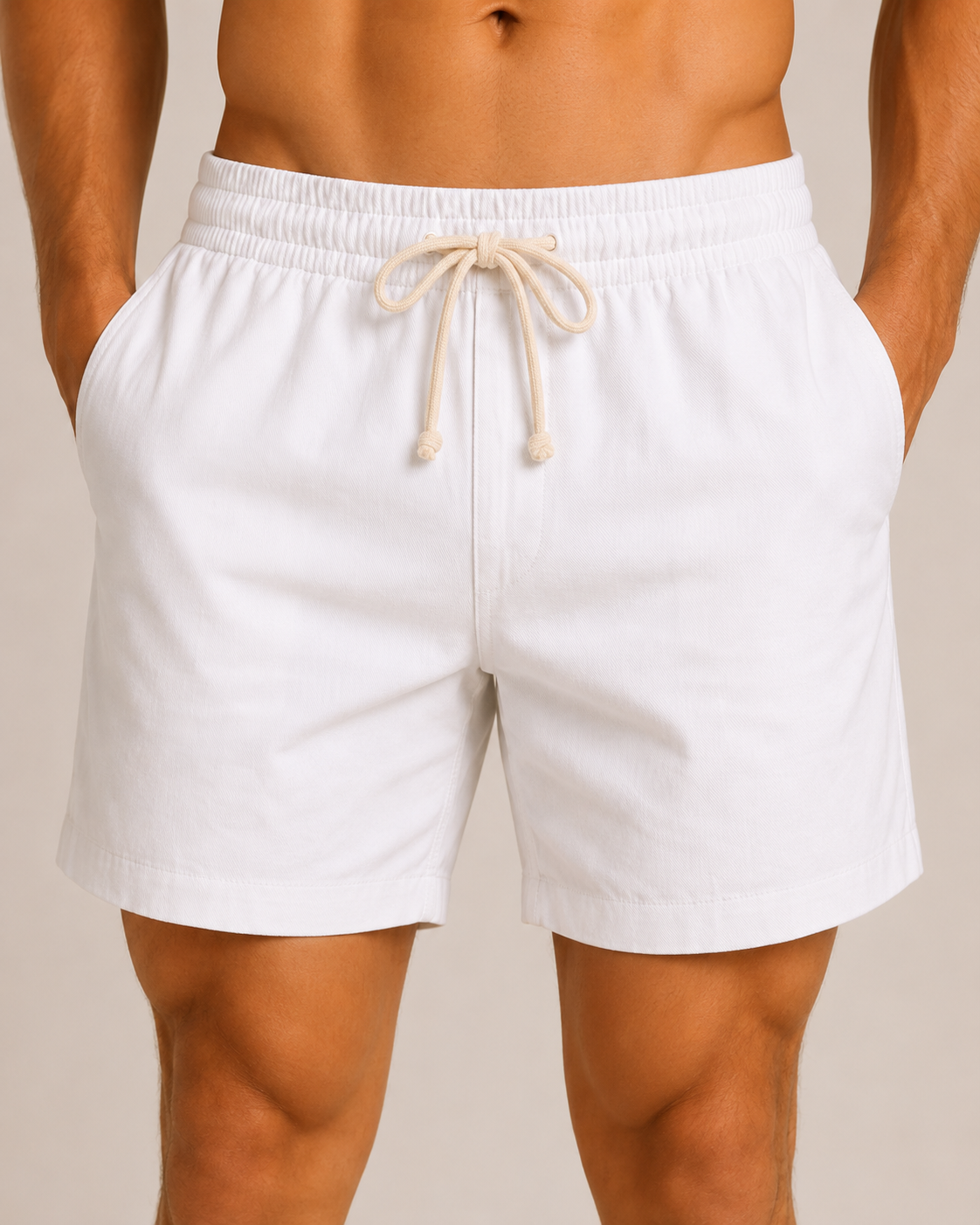 Short Masculino de Linho Premium com Cós Elástico