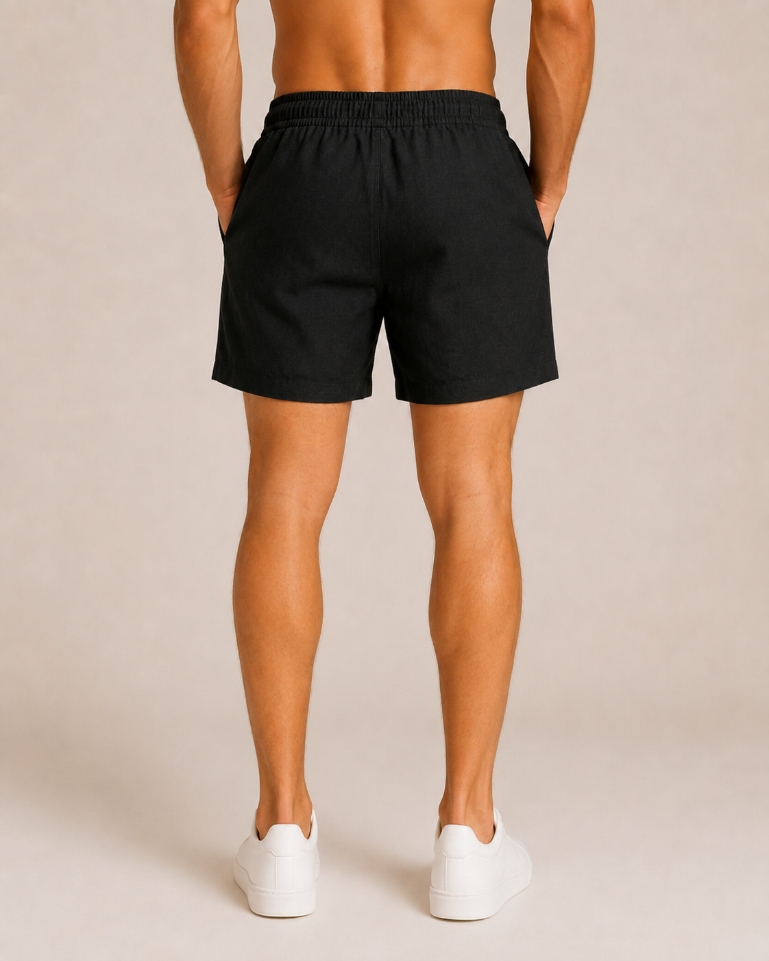 Short Masculino de Linho Premium com Cós Elástico