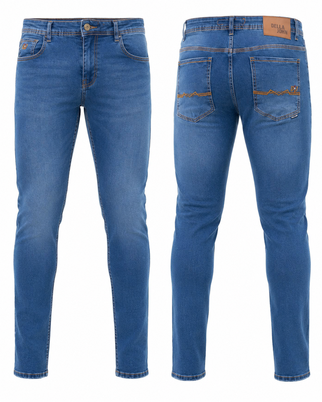 Calça Jeans Masculina Della John Azul Slim