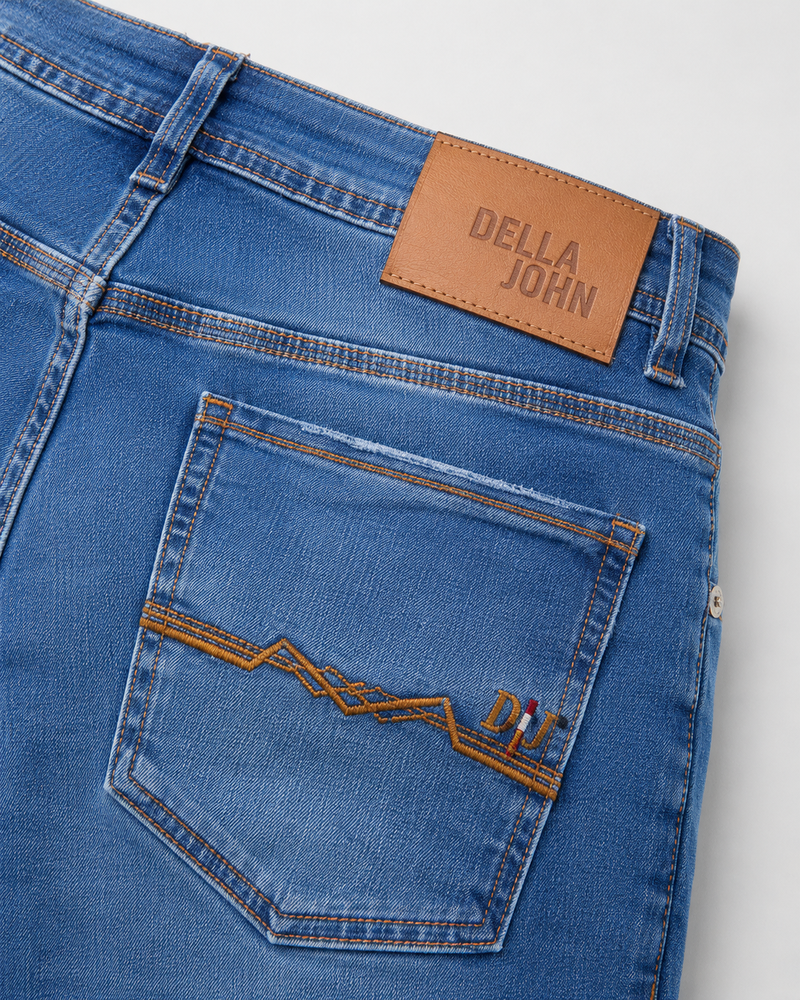 Calça Jeans Masculina Della John Azul Slim