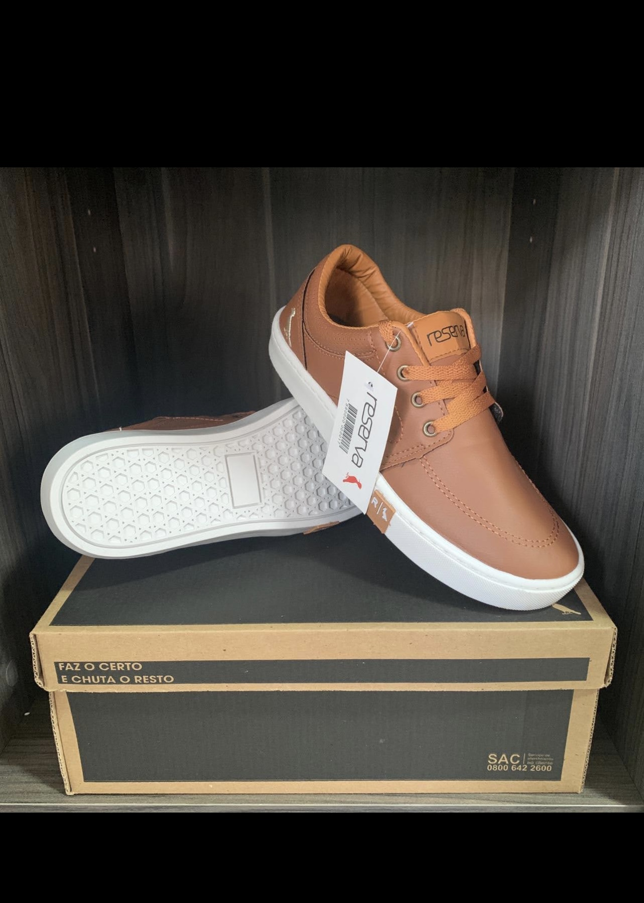 Tênis Reserva Masculino Casual Caramelo