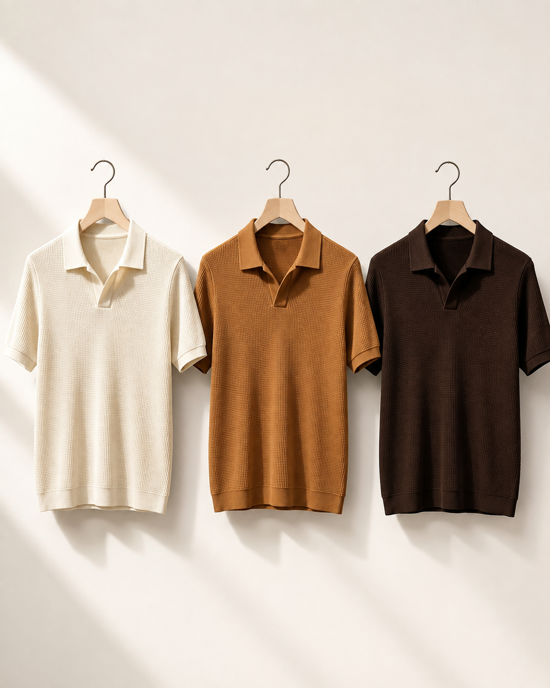 Camisa Polo Italiana Domarkus Malha Texturizada Masculina