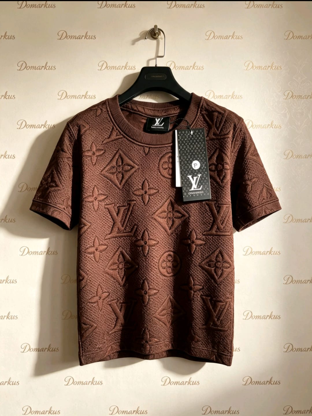 Camiseta Masculina Malha Jacquard Premium Texturizada