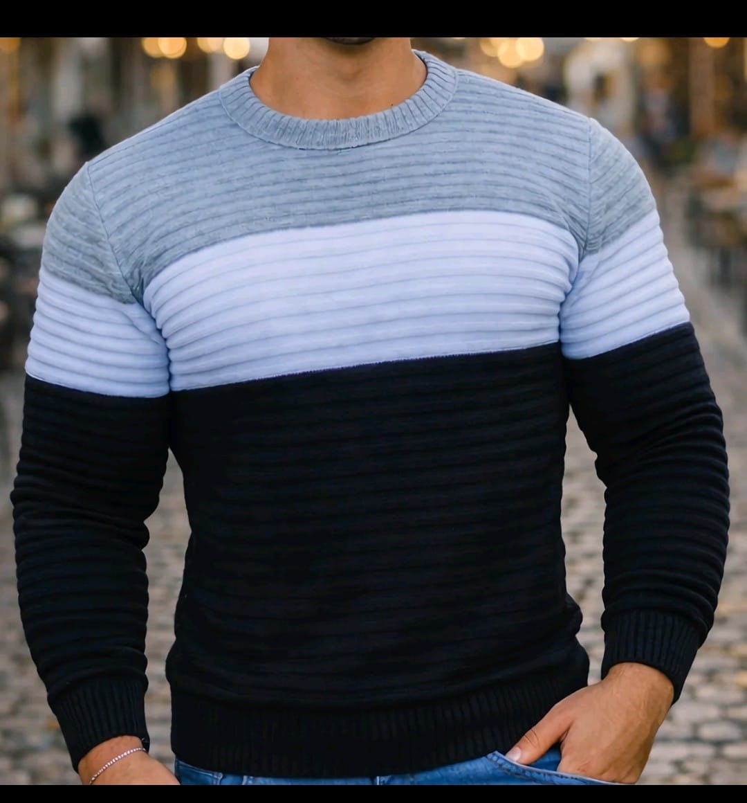Suéter Masculino Tricolor